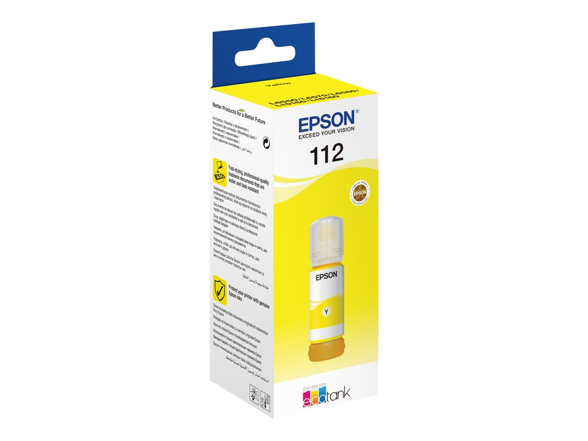 Tinta 112 EcoTank Pigment Yellow ink bottle