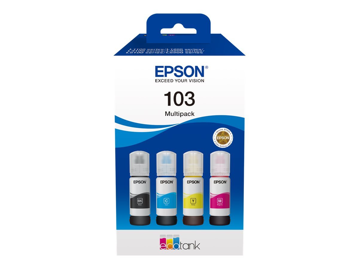 EPSON Ink Cartridge 103 EcoTank 4-colour Multipack L3110 L3111 L3150 L3151