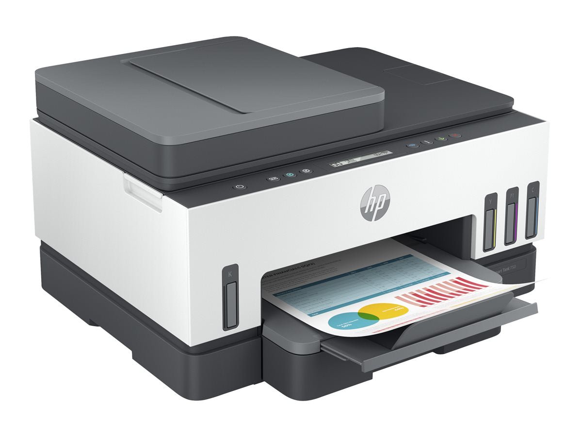 HP Smart Tank 750 All-in-One A4 Color Dual-band WiFi Ethernet Print Scan Copy Inkjet 15/9ppm