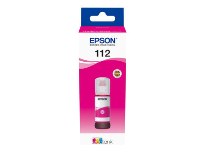 Tinta 112 EcoTank Pigment Magenta ink bottle
